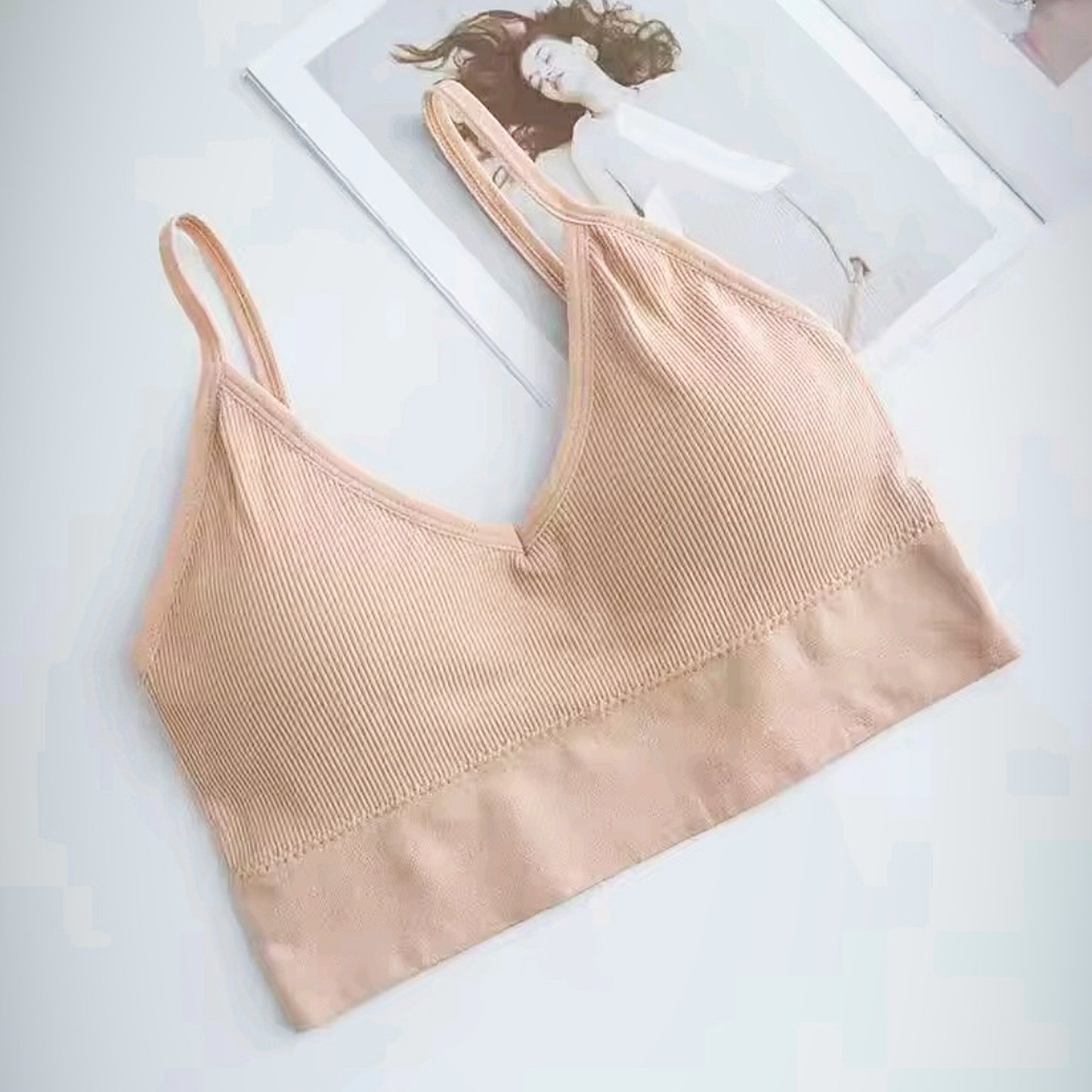 WOKEAYER Deep V Neck Top